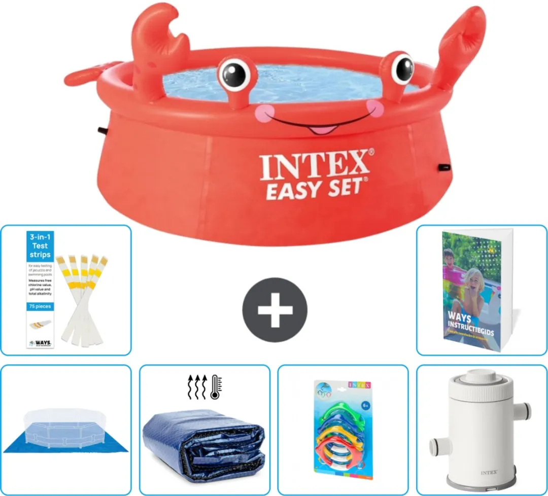 Intex Easy Set Zwembad 183x51cm Rood
