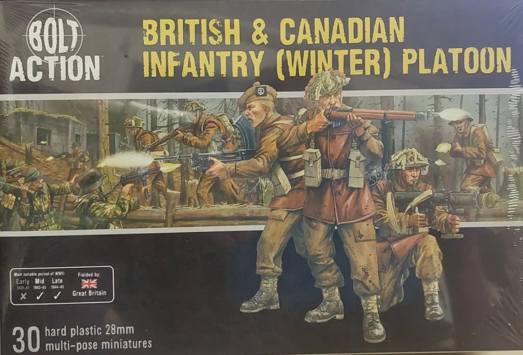 Warlord Games British and Canadian Infantry Winter Platoon