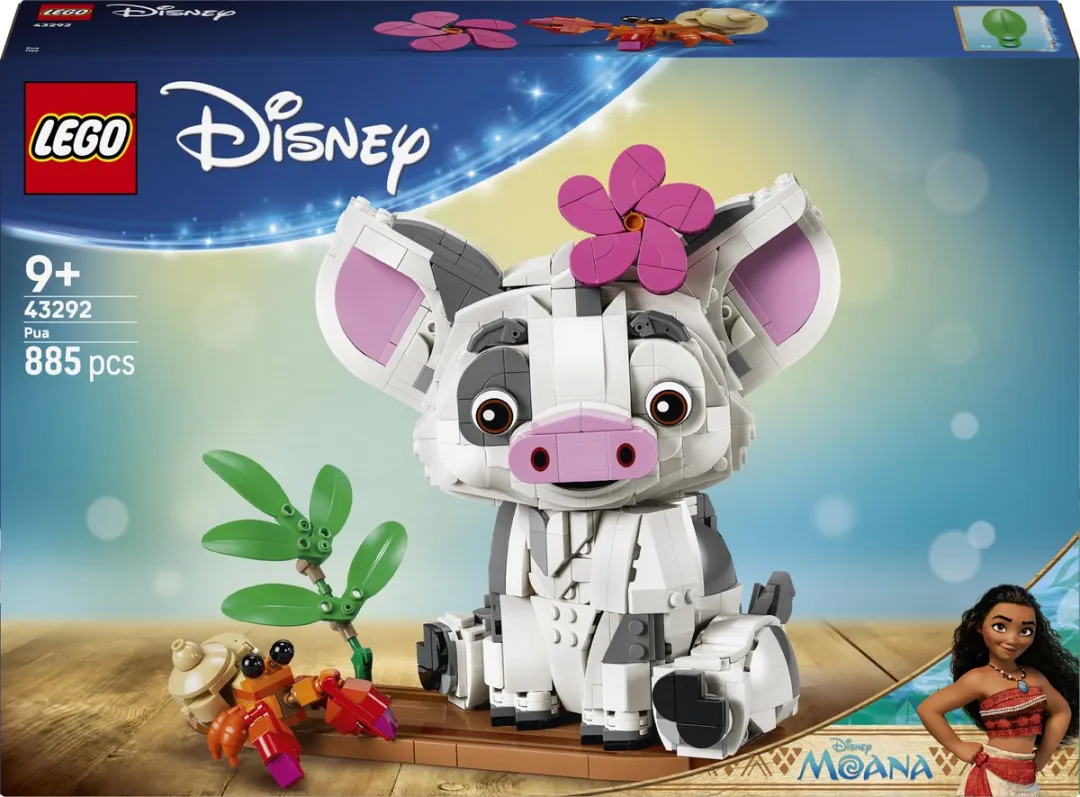 LEGO Disney Vaiana Pua 43292 Bouwset - 885 Stukken - Multicolor