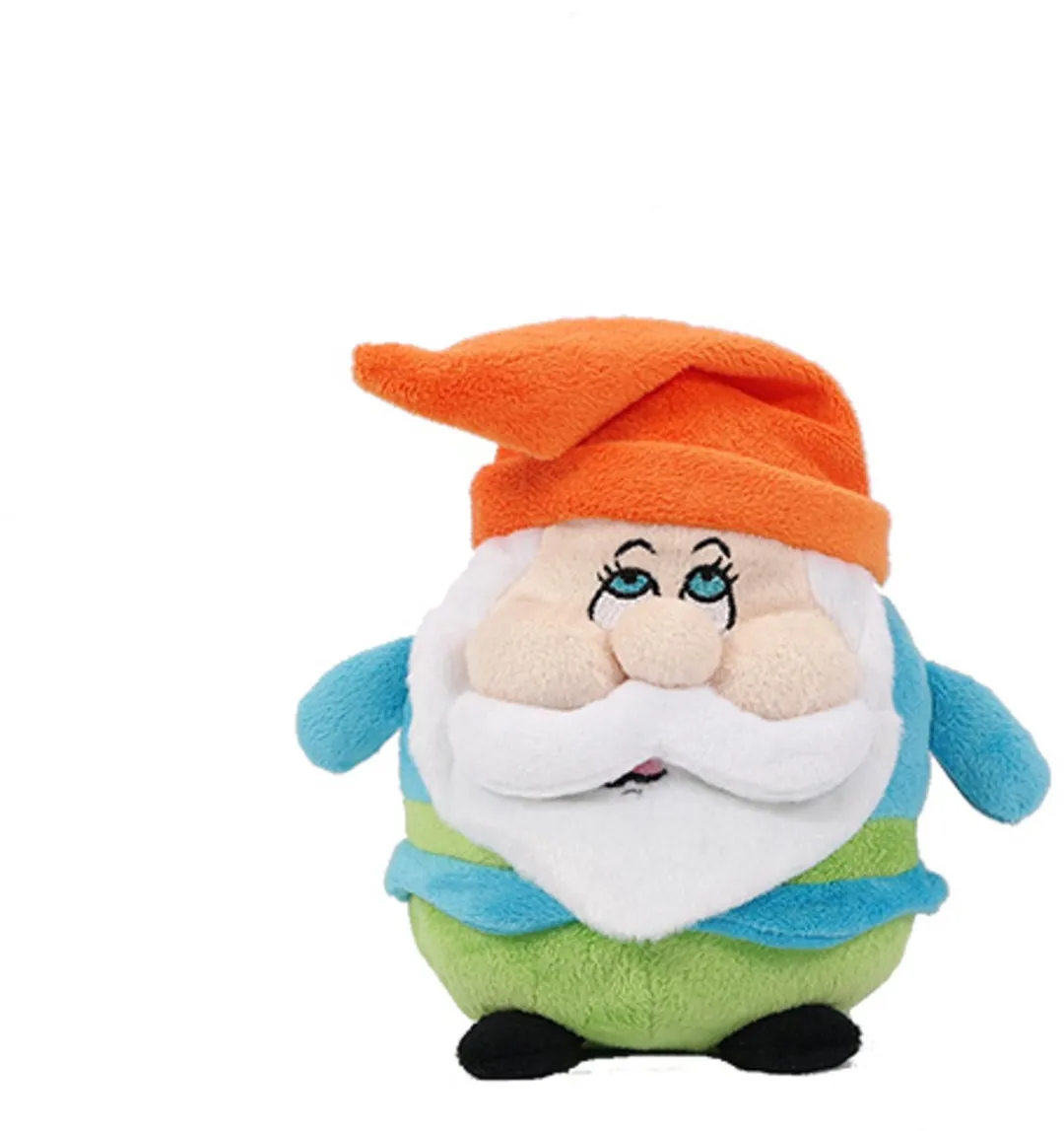 PIA Soft Toys Pluche Dwergknuffels Set - 4 Stuks 14cm - Blauw/ Groen/ Oranje/ Paars/ Rood