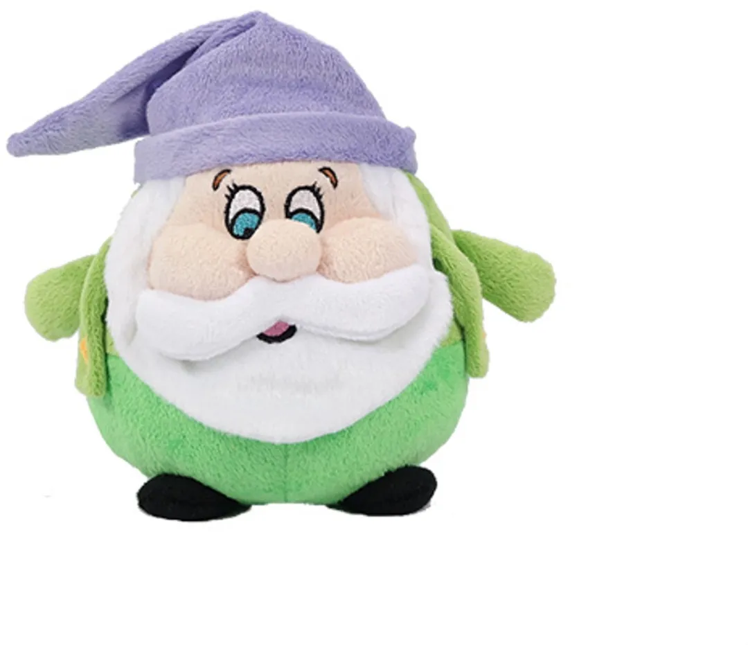 PIA Soft Toys Pluche Dwergknuffels Set - 4 Stuks 14cm - Blauw/ Groen/ Oranje/ Paars/ Rood