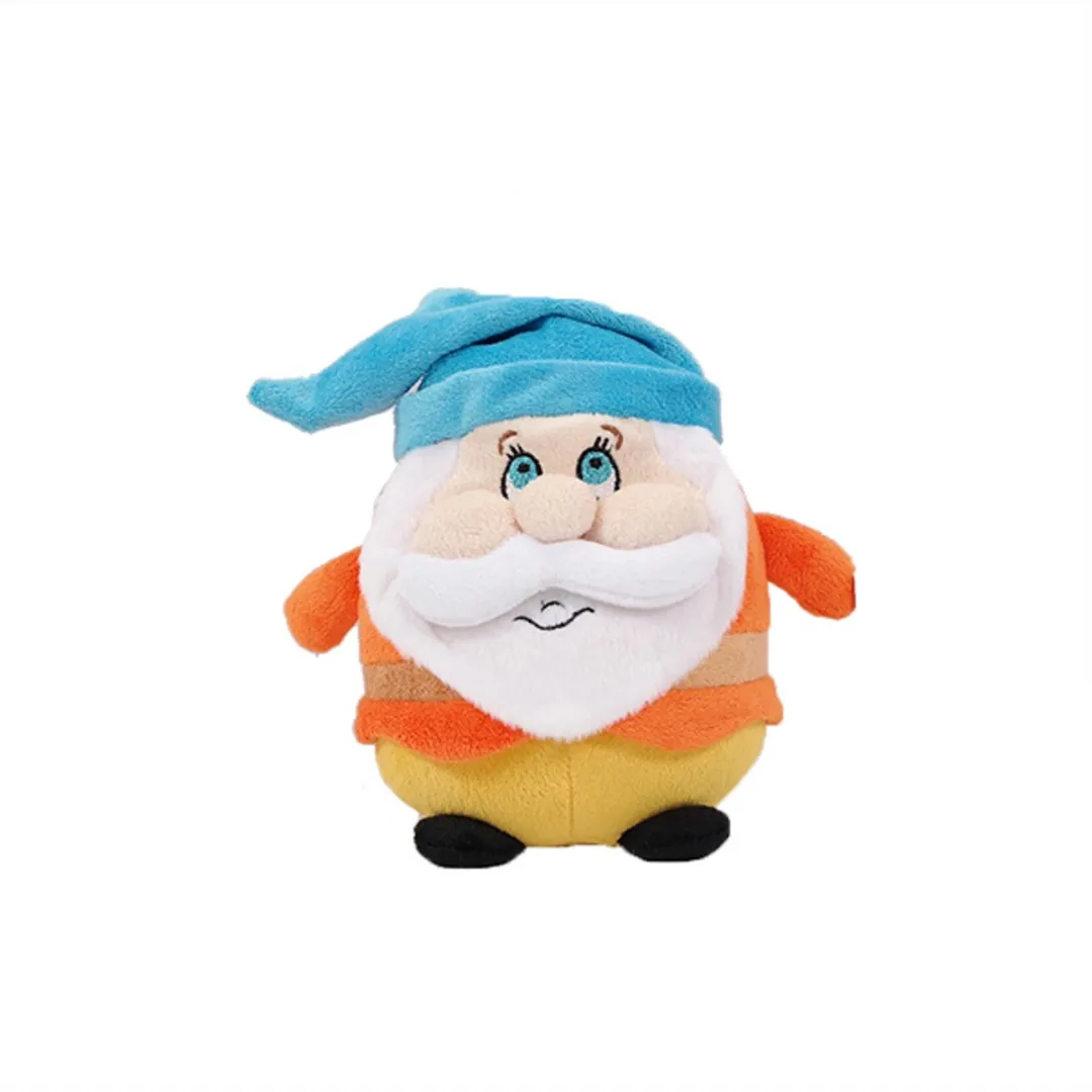 PIA Soft Toys Pluche Dwergknuffels Set - 4 Stuks 14cm - Blauw/ Groen/ Oranje/ Paars/ Rood