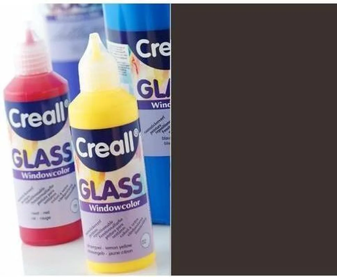 Creall Windowcolor Raamverf Zwart 80ml