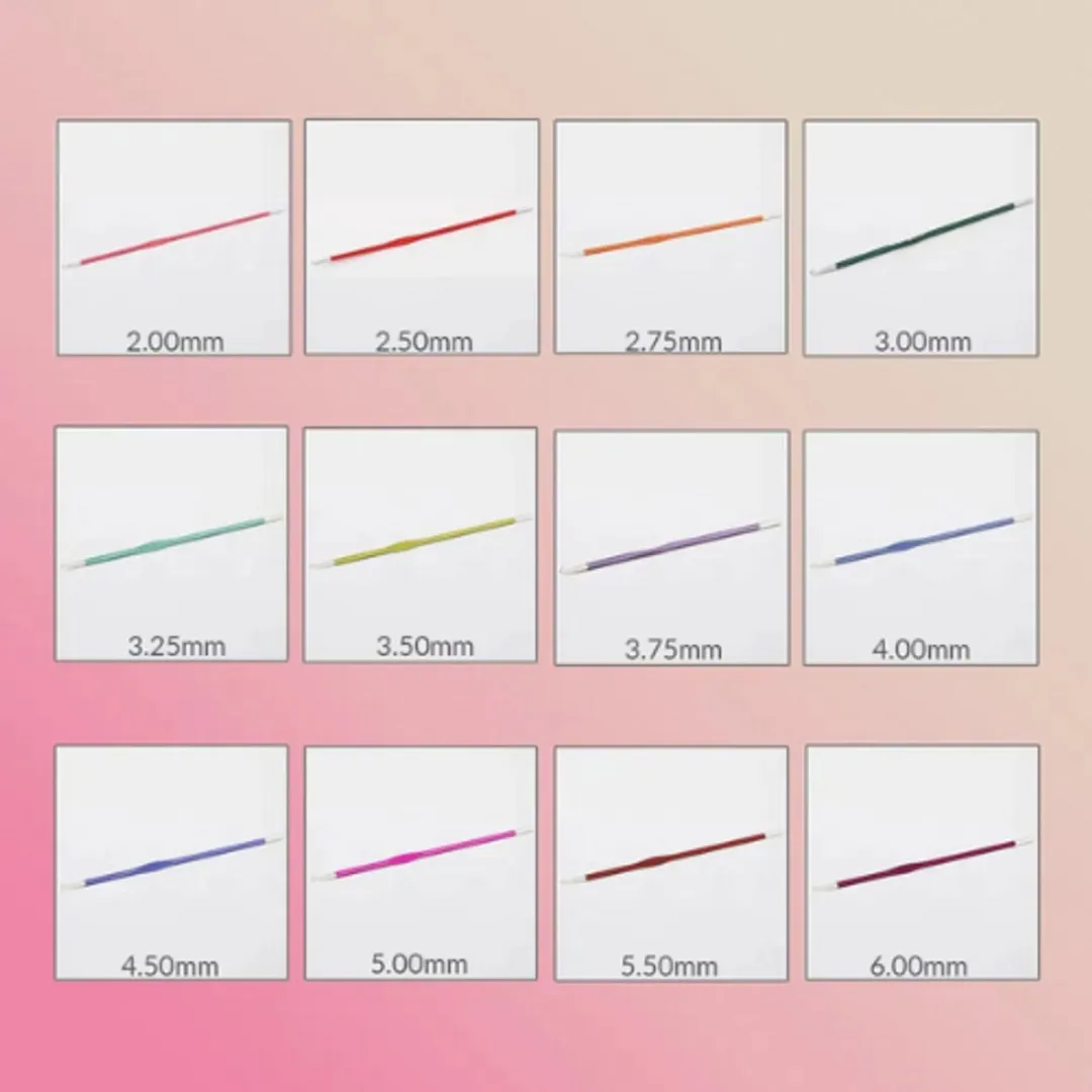 KnitPro Zing Haaknaaldenset 2.00mm-6.00mm - 15cm