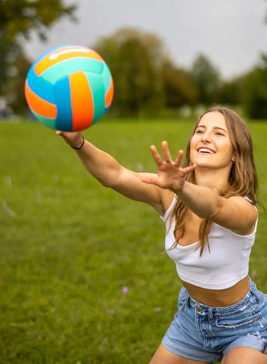Schildkröt Beachvolleybal Tropisch Design Neopreen - Maat 5