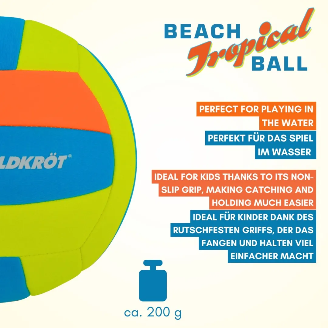 Schildkröt Beachvolleybal Tropisch Design Neopreen - Maat 5