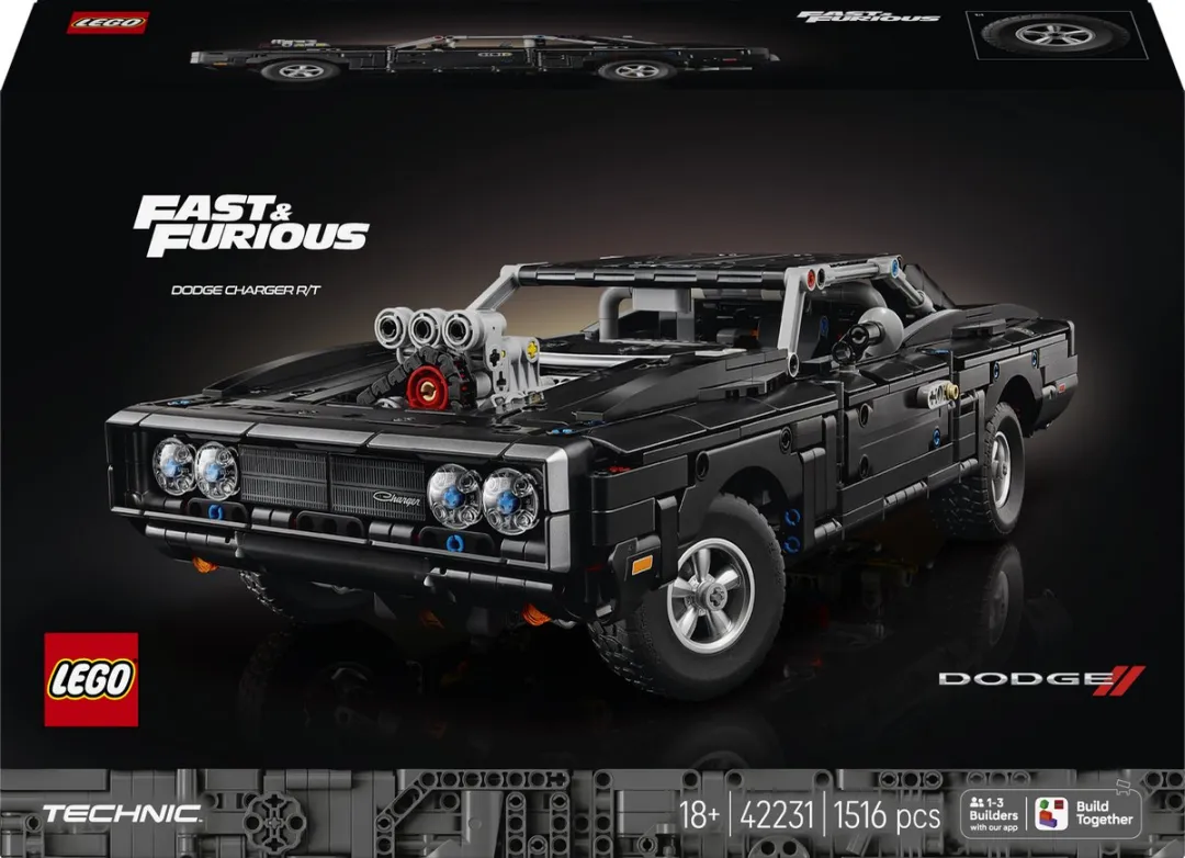 LEGO Technic Dodge Charger R/T 42231 Bouwpakket - 1516 Stukken - Multicolor