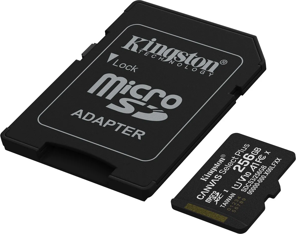 Kingston microSDXC Canvas Select Plus SDCS3/256GB - 256GB - 150MB/s