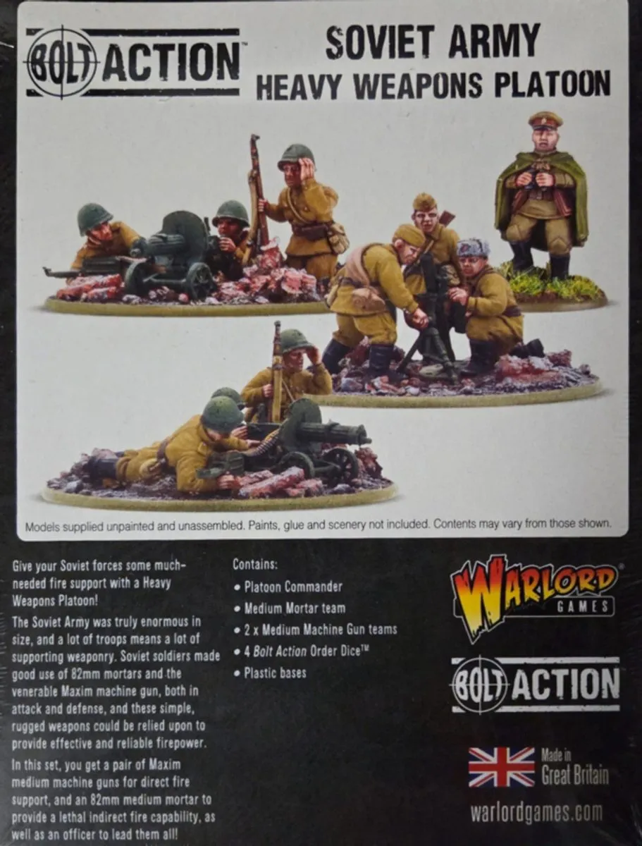 Warlord Games Soviet Army Heavy Weapons Platoon Bolt Action