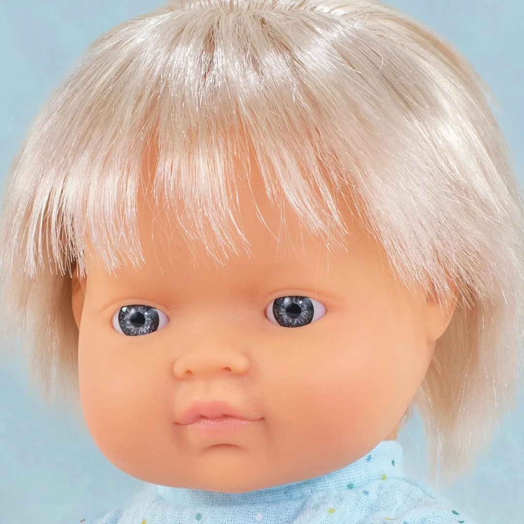 Miniland Pop Europese Jongen Blondharig 38cm 33201 - Multicolor