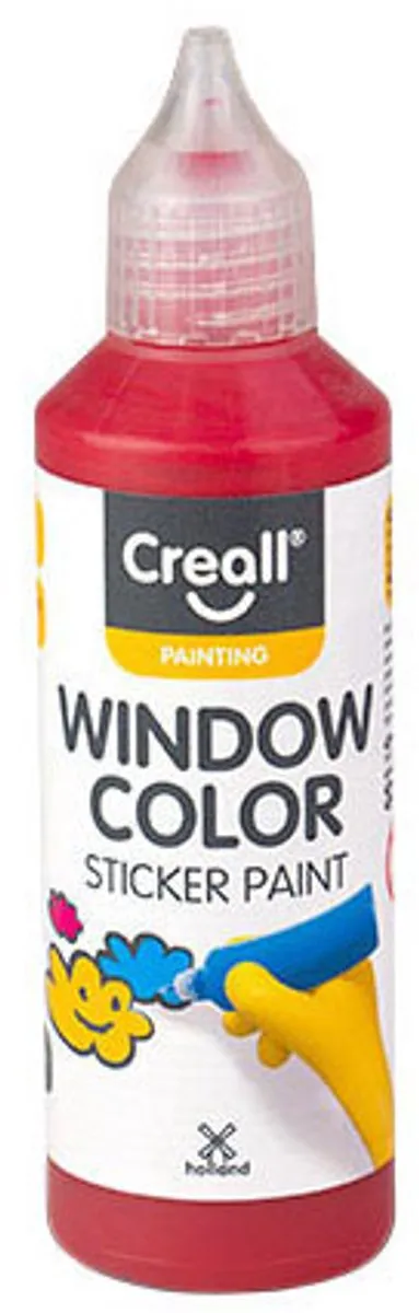 Creall Windowcolor Raamverf Rood 80ml