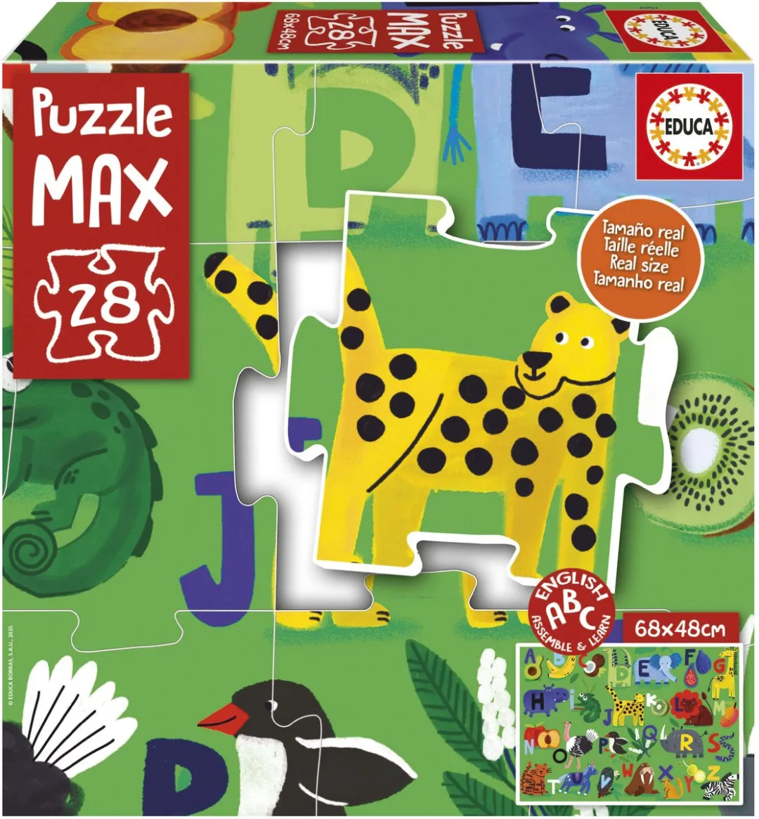 Educa Alphabet Nature Puzzel 28 Onderdelen