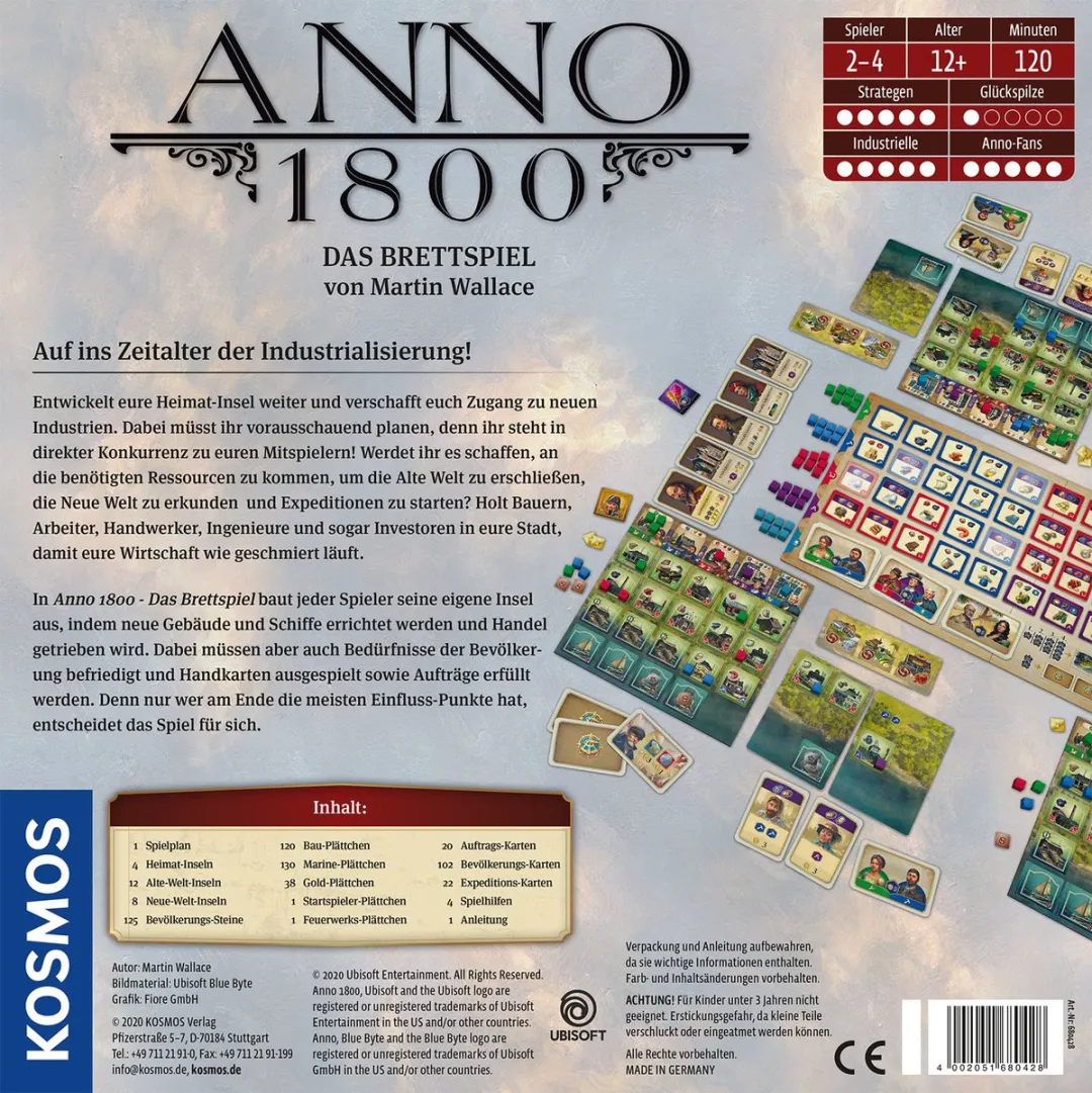Kosmos Anno 1800 Bordspel - 2-4 Spelers