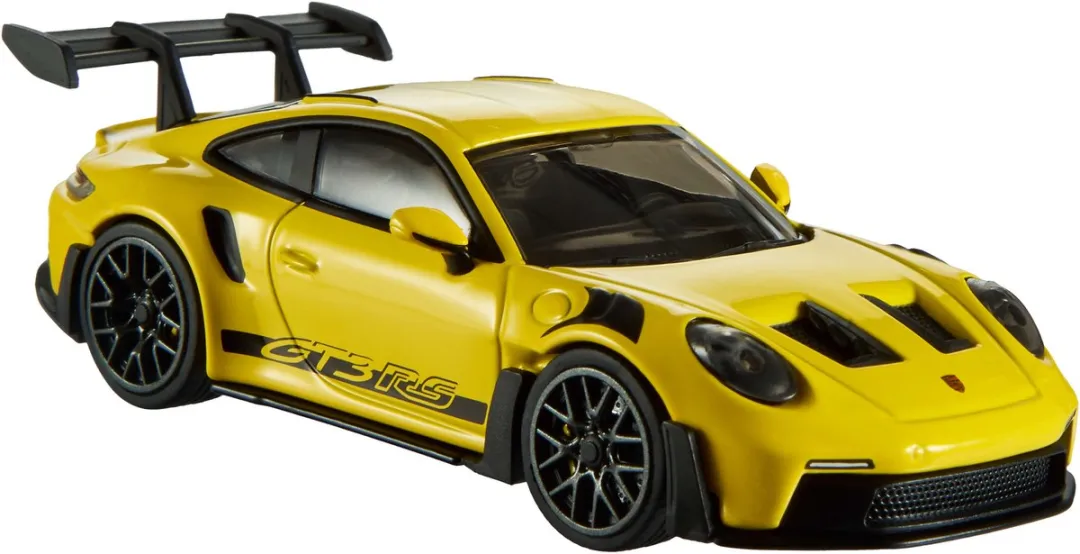 Hot Wheels Porsche GT3 RS 1:43 - Geel