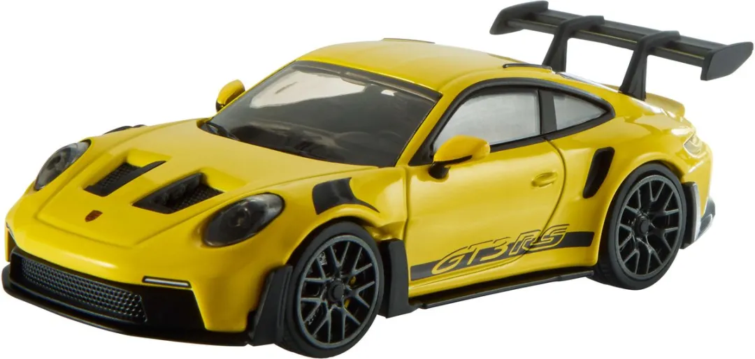 Hot Wheels Porsche GT3 RS 1:43 - Geel