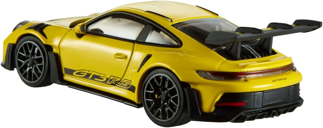Hot Wheels Porsche GT3 RS 1:43 - Geel - afbeelding 6 van 6