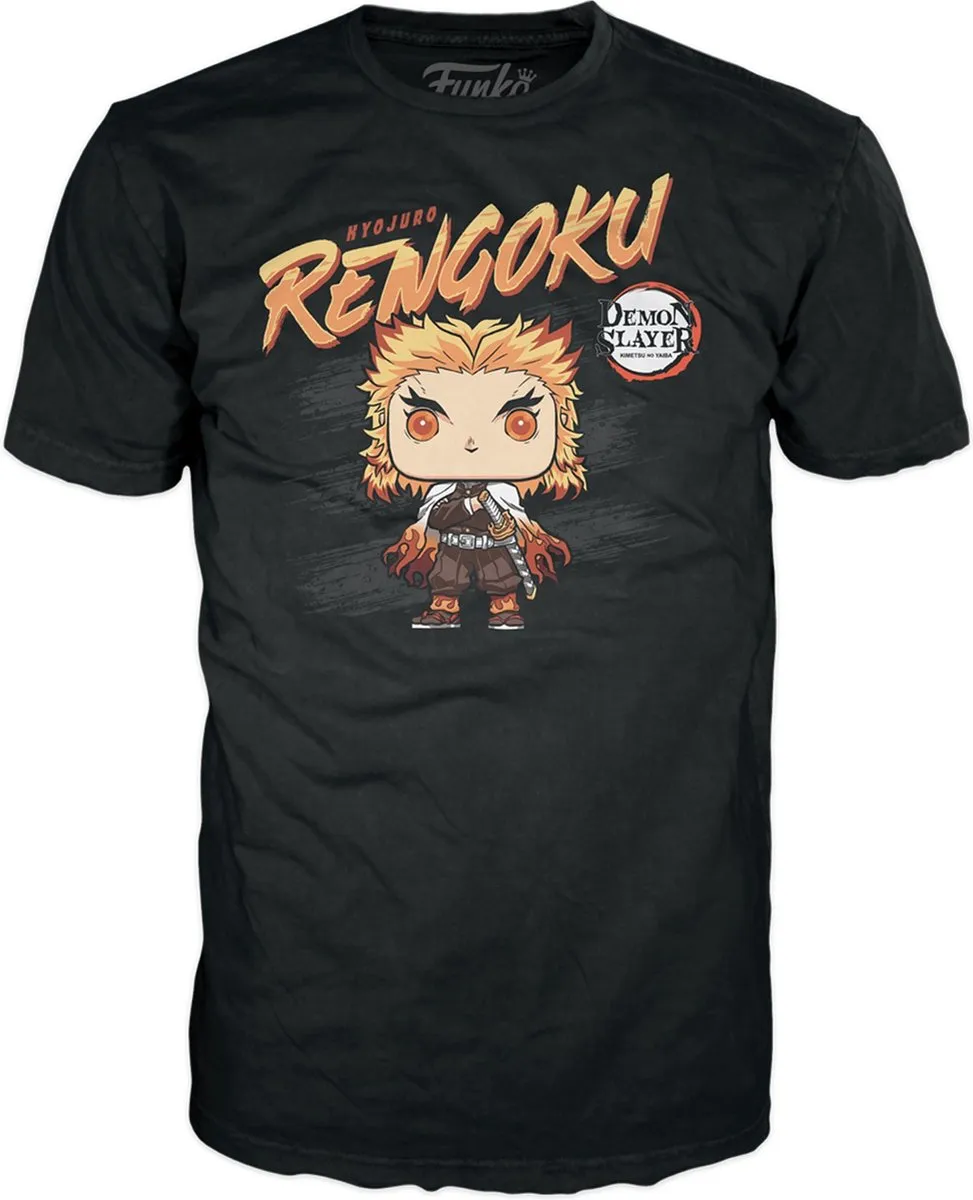 Funko Boxed Tee Demon Slayer Rengoku - 70367 - Veelkleurig - afbeelding 3 van 3