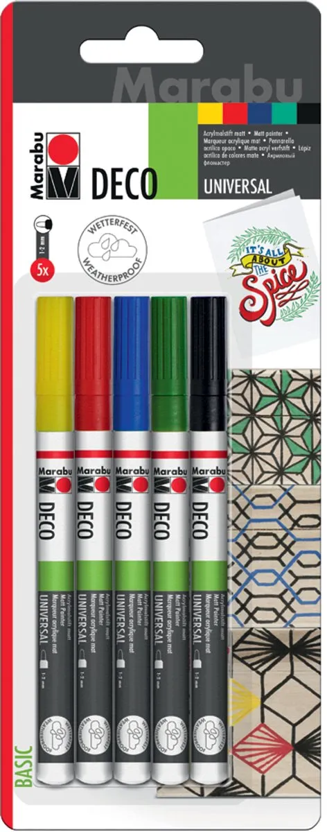 Marabu Acrylmarker Deco Painter Mat Geel