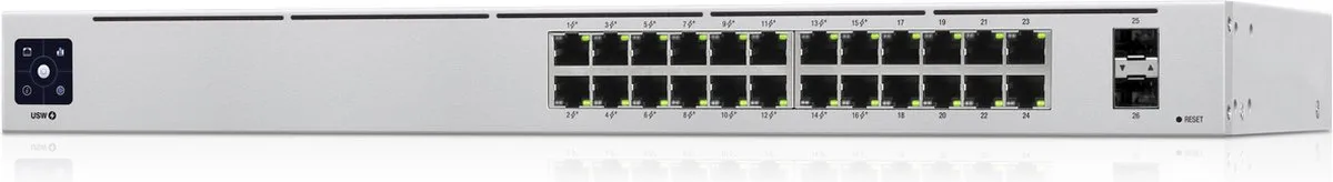 Ubiquiti UniFi USW-24-POE Netwerkswitch - 24 PoE-poorten 95W - Grijs