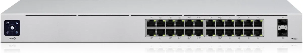 Ubiquiti UniFi USW-24-POE Netwerkswitch - 24 PoE-poorten 95W - Grijs