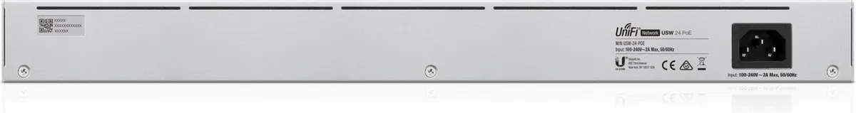 Ubiquiti UniFi USW-24-POE Netwerkswitch - 24 PoE-poorten 95W - Grijs