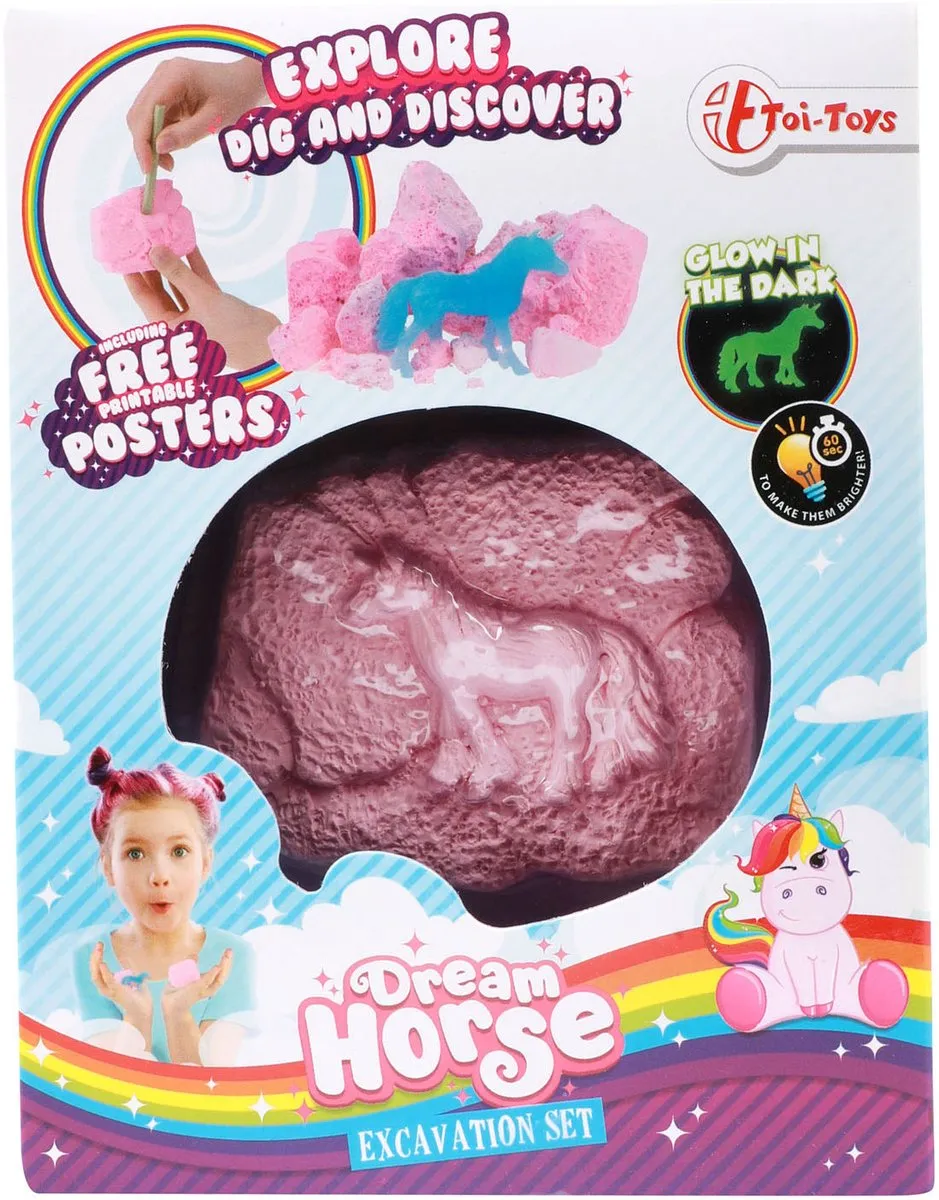 Toi-Toys Uithaksteen Paard 7cm