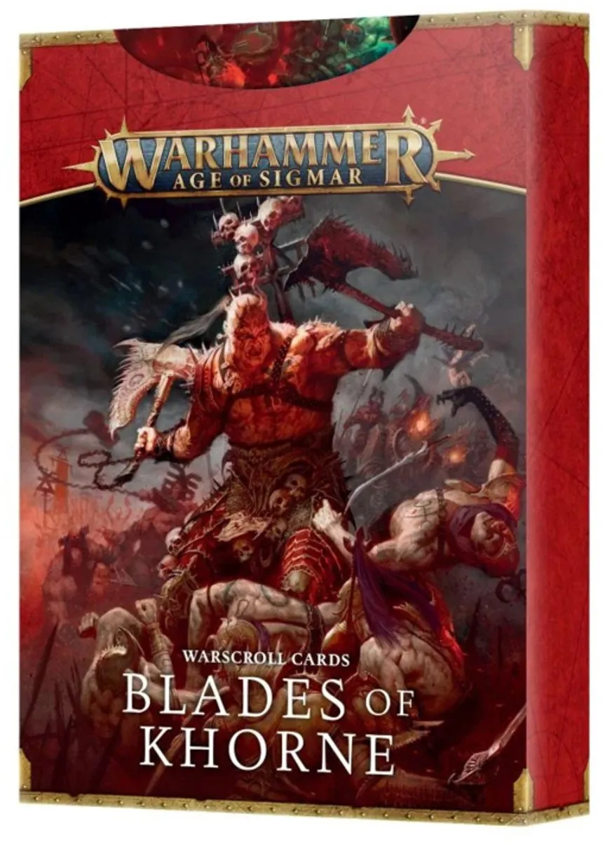 Games Workshop Blades of Khorne Warscroll Cards