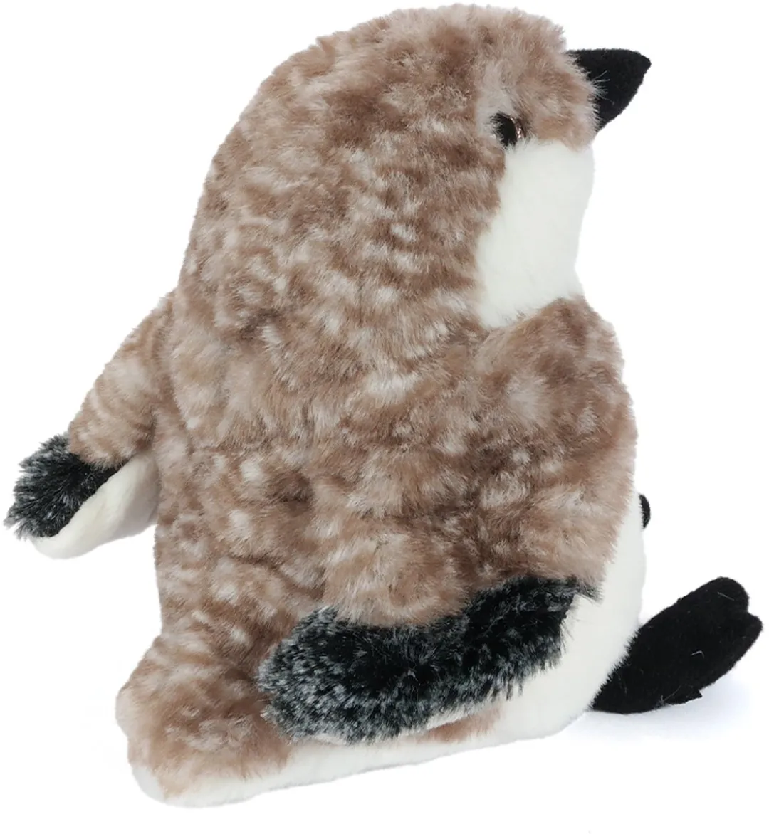 PIA Pluche Knuffelmuis 16cm - Wit/Bruin/Zwart