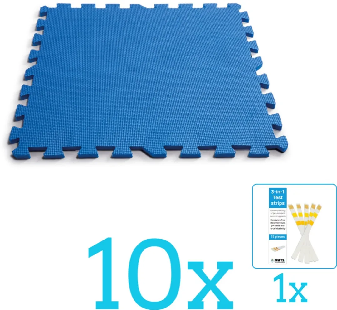 Intex Zwembadtegels 50x50cm - 11 Stuks - Grijs
