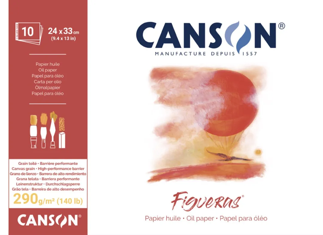 Canson Figueras Tekenblok 500x700mm Linnenstructuur - 10 Stuks