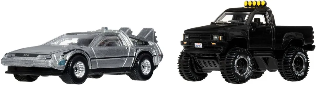 Hot Wheels Premium Car Culture Set JHW48 - Back To The Future & Toyota Pickup - afbeelding 6 van 6