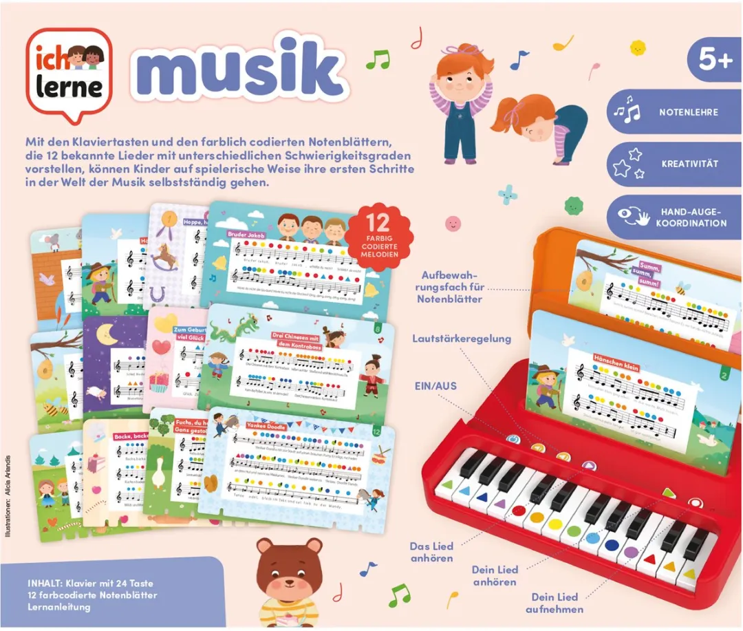 Jumbo Ich lerne Musik - Speelgoed 5+ - Meerkleurig
