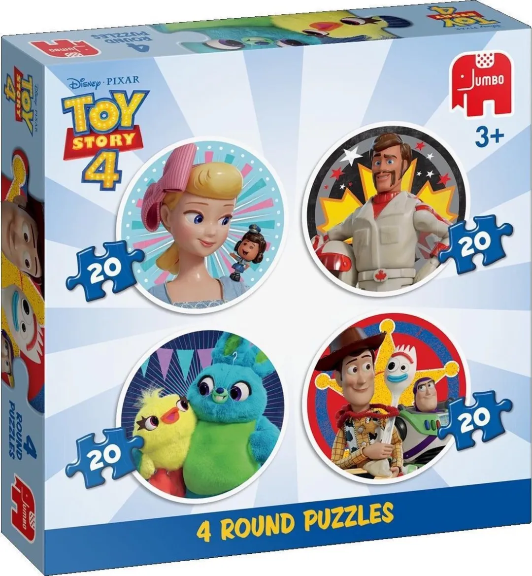 Jumbo Toy Story 4 4-in-1 Ronde Puzzle