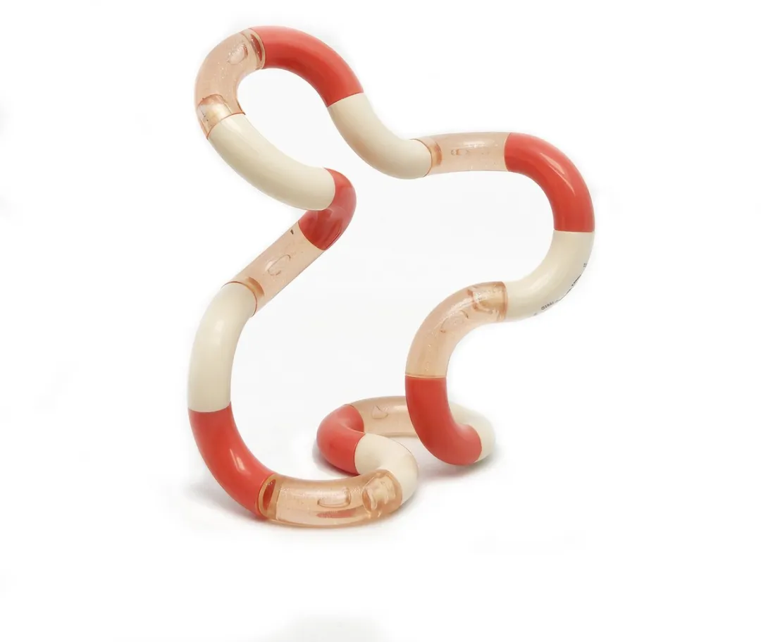 Tangle Junior Classic Fidget Toy - Wit/Rood/Pers
