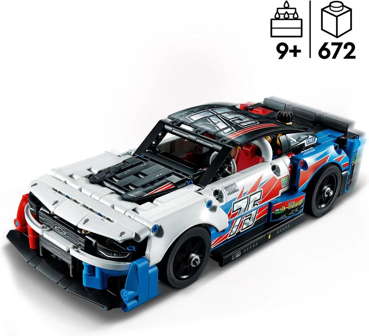 LEGO Technic NASCAR Next Gen Chevrolet Camaro ZL1 42153 - 672 Stukken - afbeelding 6 van 6