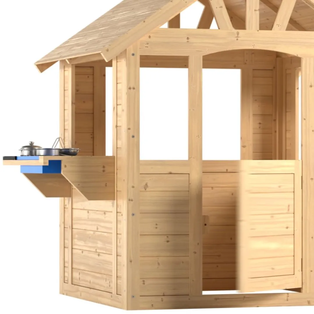 TP Toys Kinderhut met Buitenkeuken FSC Hout