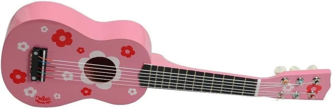 Vilac Roze Gitaar met Bloemen