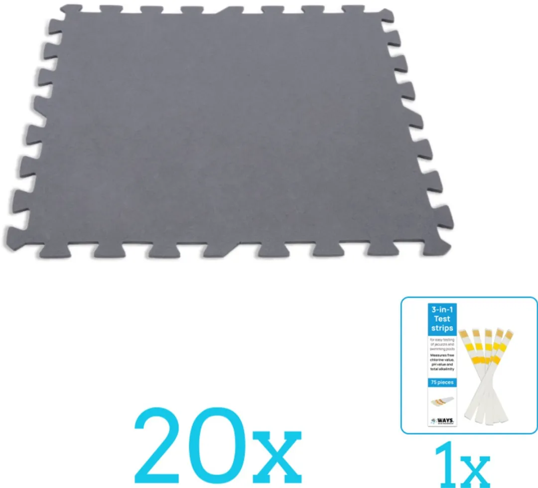 Intex Zwembadtegels 50x50cm 20-delig - Blauw