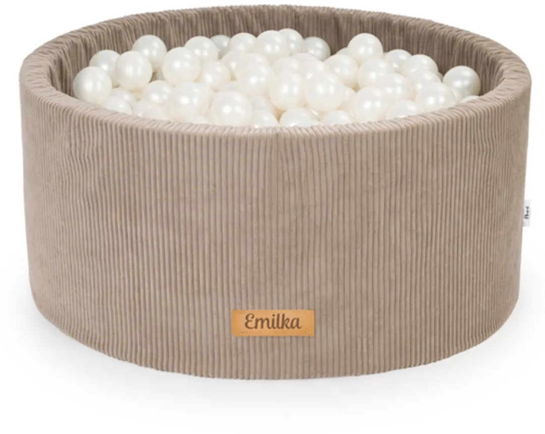 TreeToys Ballenbak - 200 Ballen - Beige Ribstof