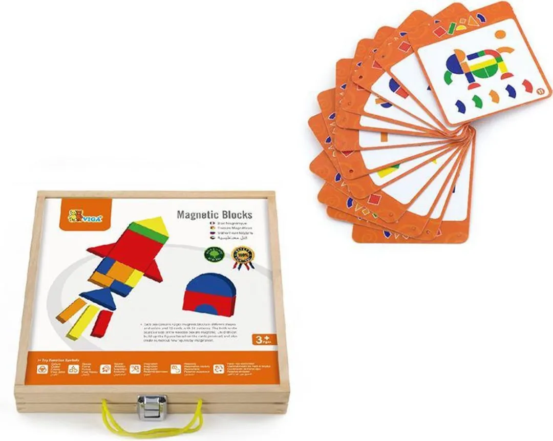 Vigatoys Mozaiek Magnetisch 59687 - 1 Speler - Multicolor