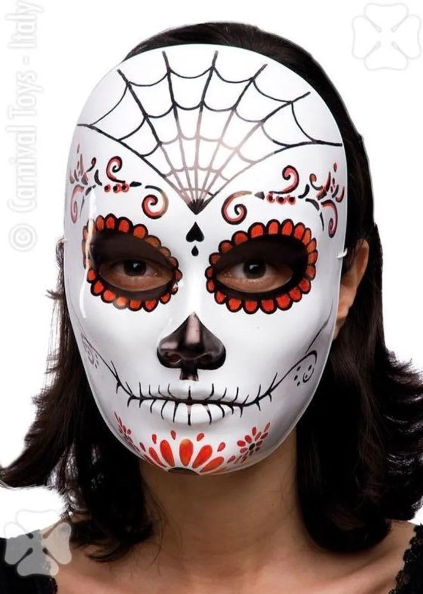 Carnival Toys Dia de los Muertos Masker - Gekleurd