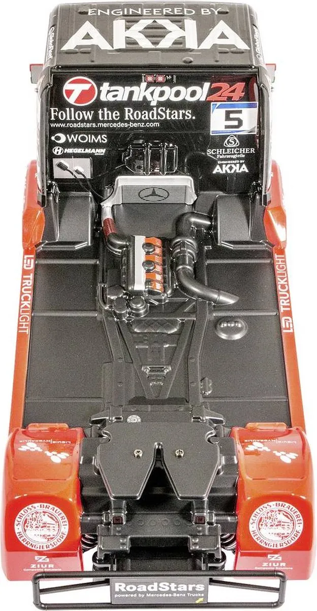 Tamiya Mercedes Benz Actros Tankpool24 TT-01E 1/10 Truckkit - Kleurloos