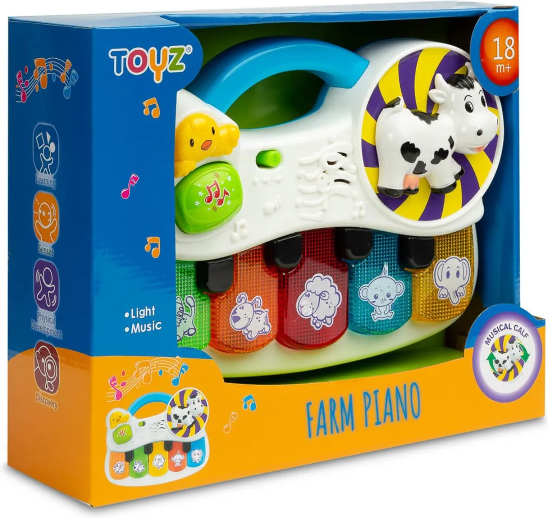 Toyz Farm Piano - Educatief Speelgoed - Multicolor