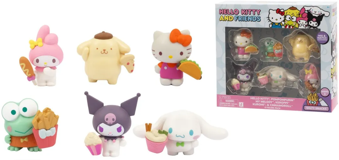 GPTOYS Hello Kitty HKT11 Beeldjes - 6 Stuks Roze - afbeelding 6 van 6