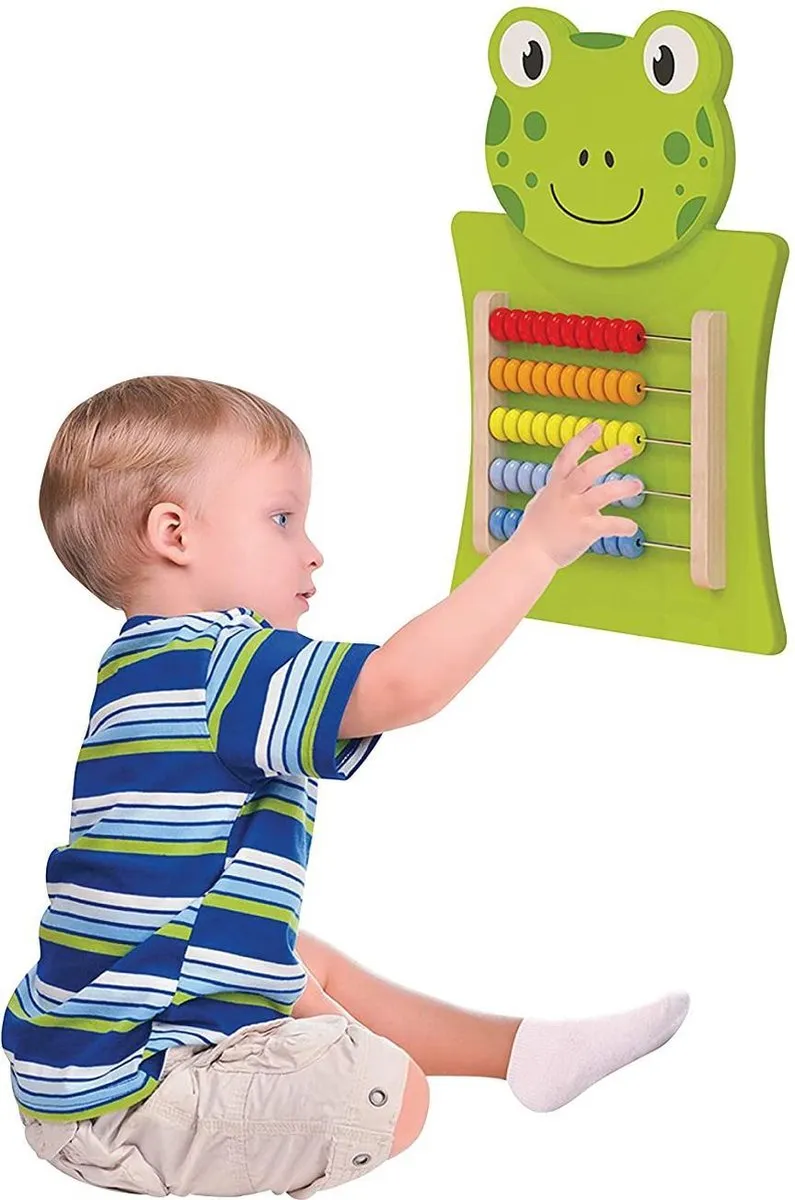 Viga Toys Kikker Telraam Junior 55cm Groen