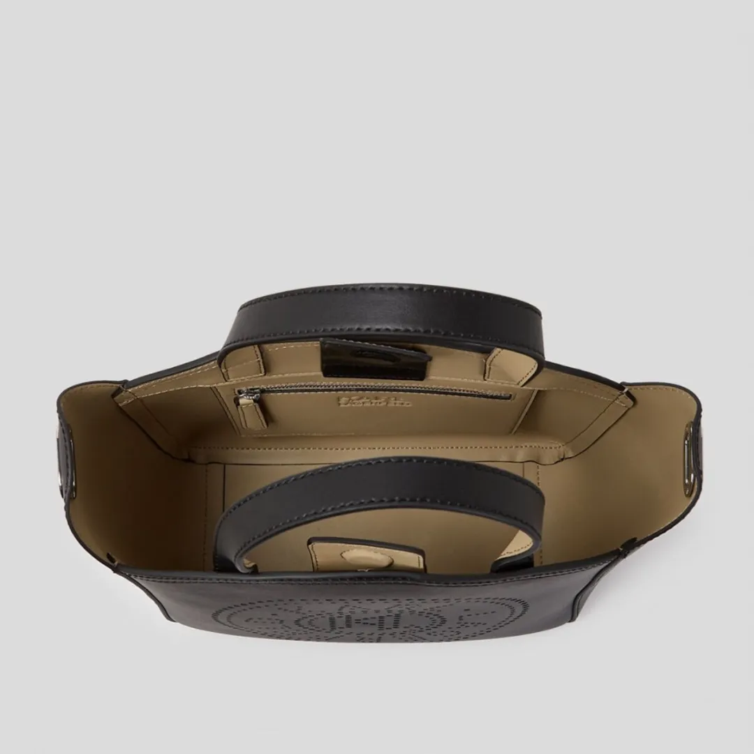 Karl Lagerfeld K Circle SM Tote Perforate - Zwart