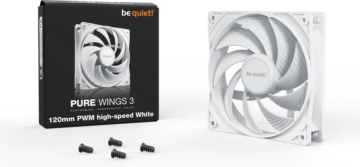 be quiet! Pure Wings 3 BL111 Ventilator 120mm - Wit