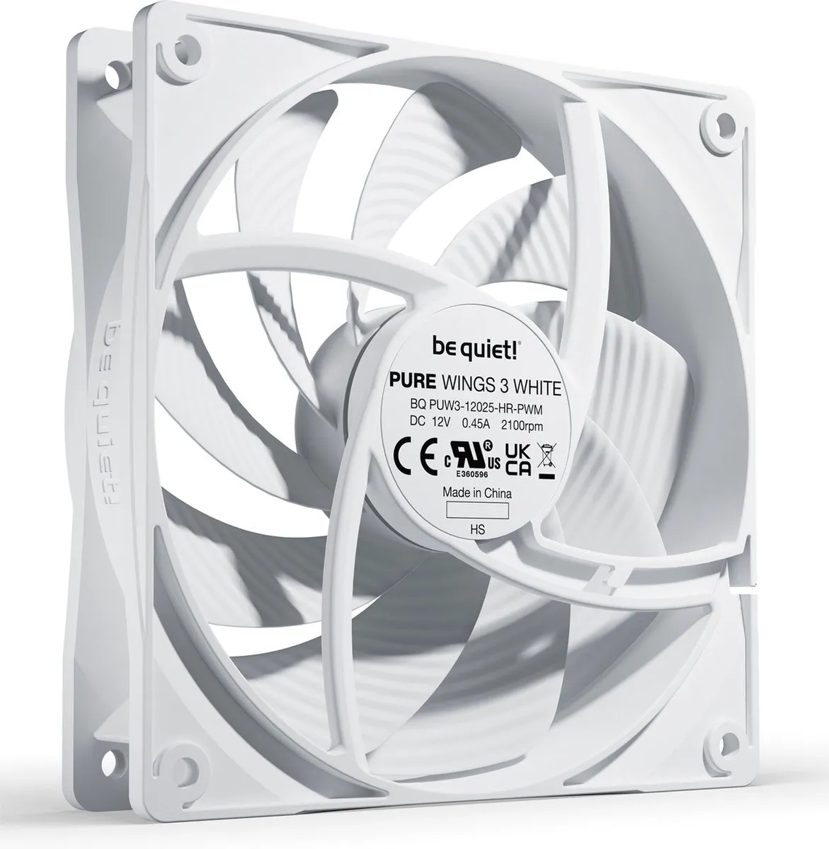 be quiet! Pure Wings 3 BL111 Ventilator 120mm - Wit