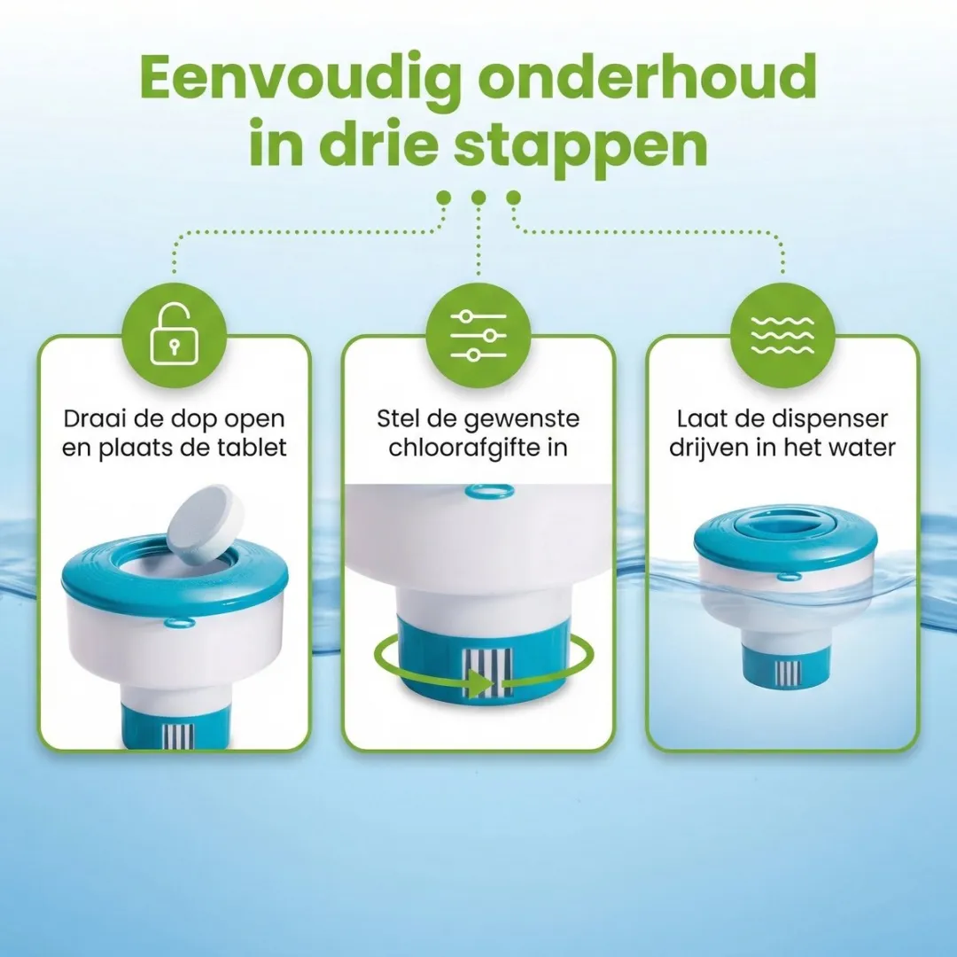 Intex Chloordrijver 29041NP-Blauw - 8-delig - Blauw