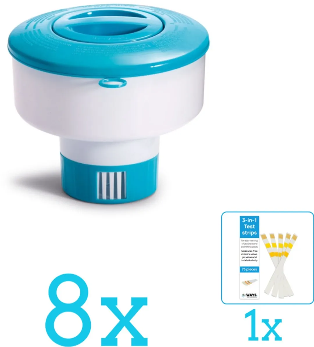 Intex Chloordrijver 29041NP-Blauw - 8-delig - Blauw